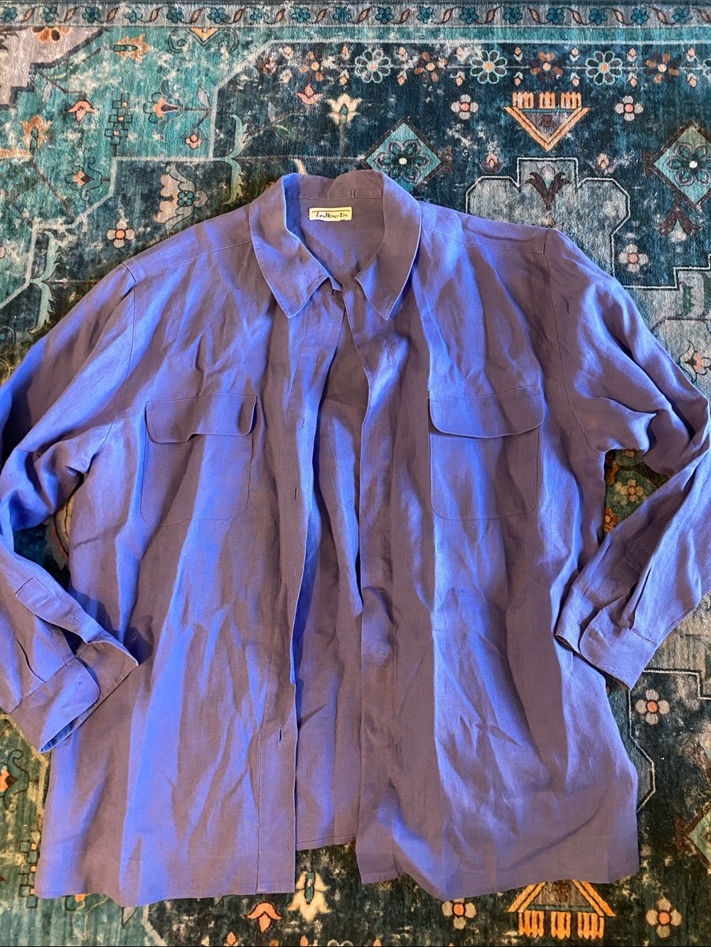 Talbots Violet Collared Button Shirt